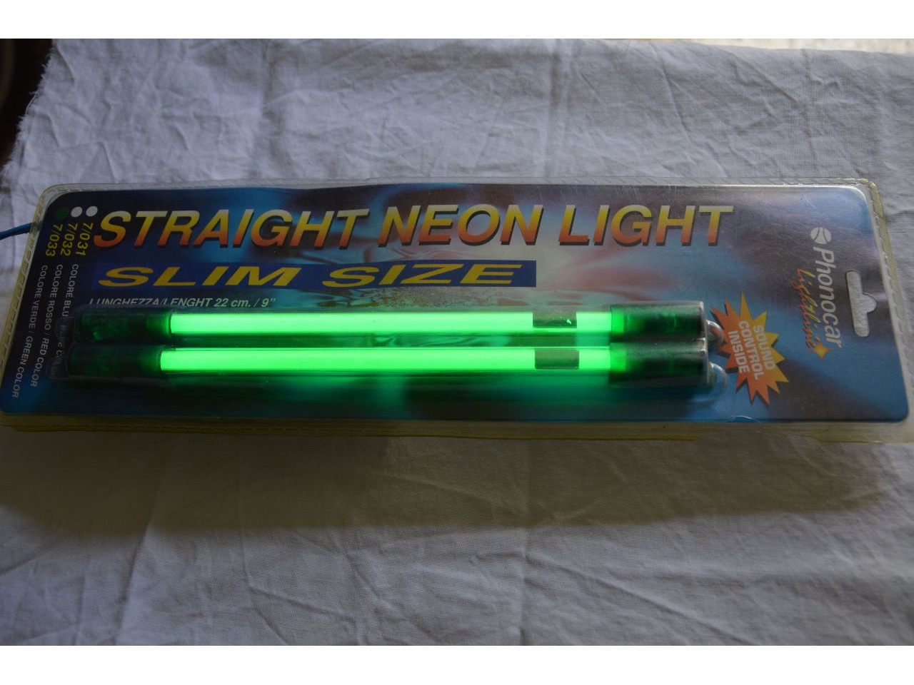 Neon Phonocar de 22cm, cor verde - 1/2