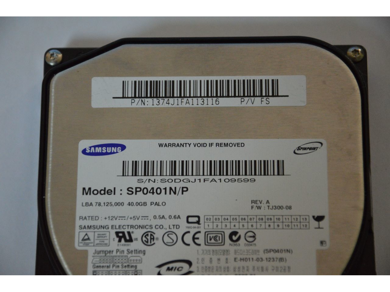 Disco Samsung IDE, 40Gb - 1/2