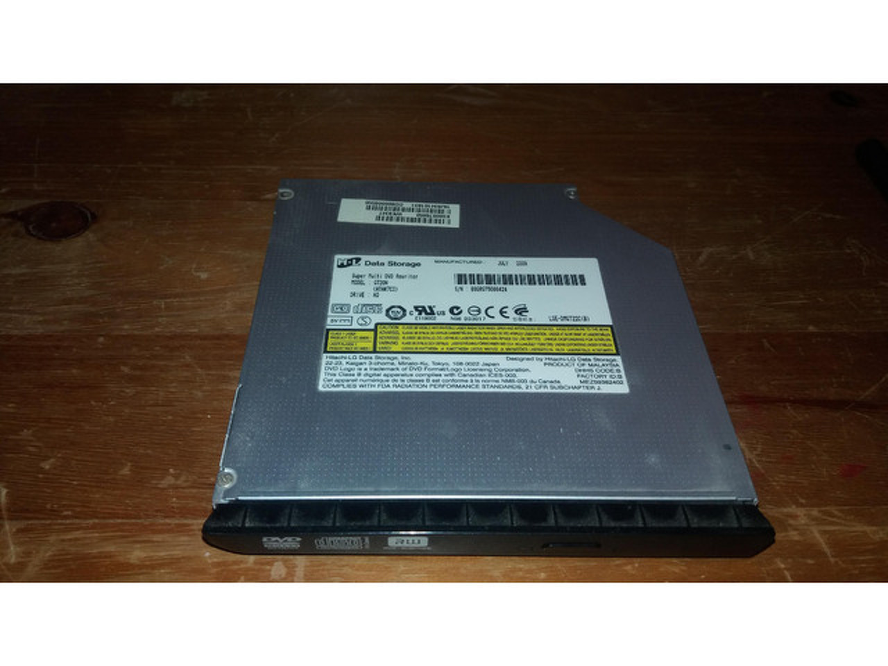 Leitor, gravador CD/DVD RW para Toshiba Satellite L500-13W - 2/2