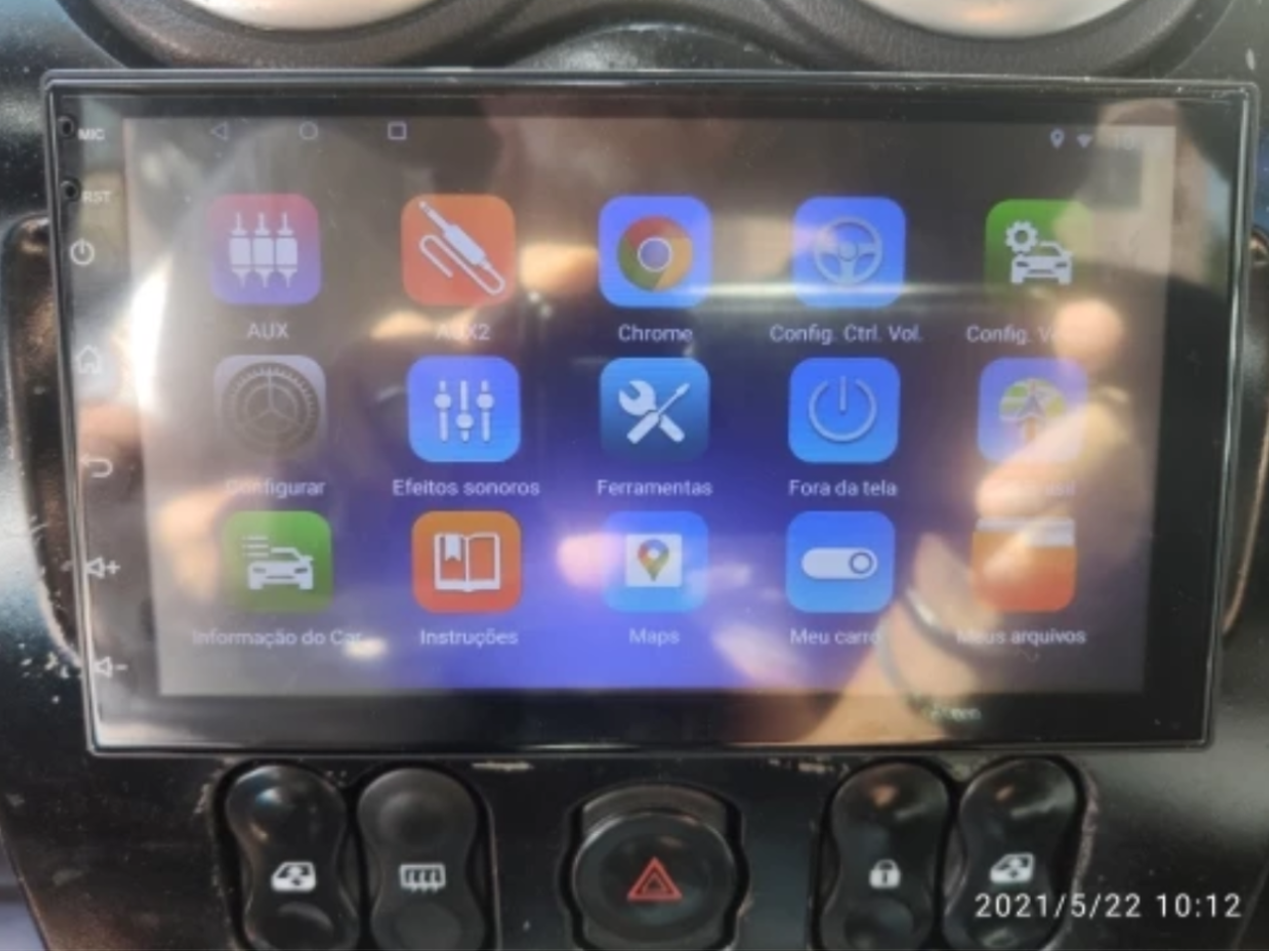 Radio Android GPS 1 Din 7 Polegadas - 3/5
