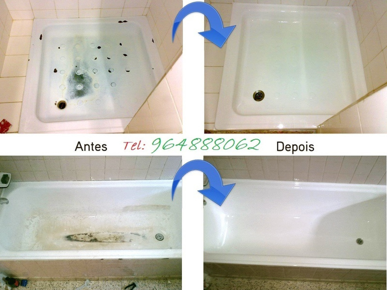 Renovação banheiras, bases de duche/polibans - 1
