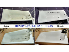 Renovação Banheiras, Restauro de banheiras, Pintura de Banheiras
